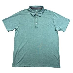 Free Fly Polo Shirt Mens Large Green Performance Bamboo Stretch Golf Casual